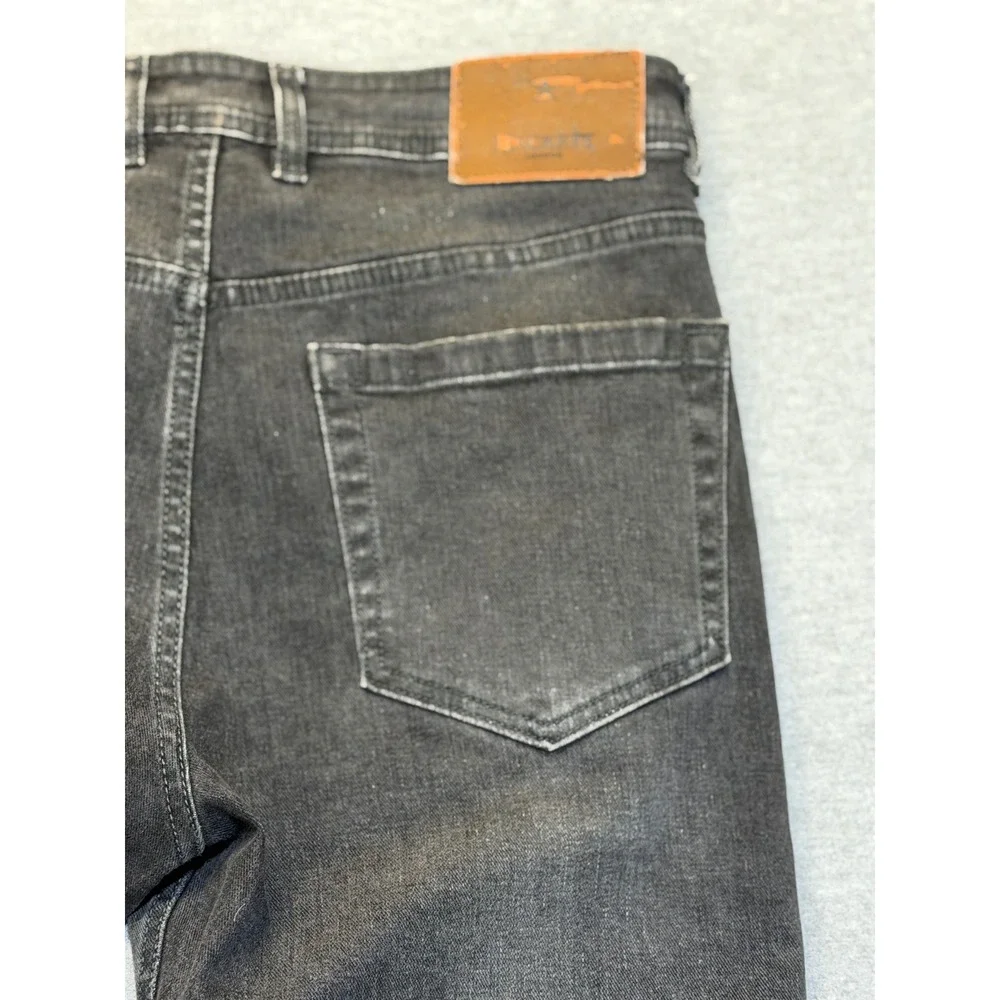 Hackett‎ London Tailored Fit Black Straight Leg Jeans Mens Size 34 Gray Denim